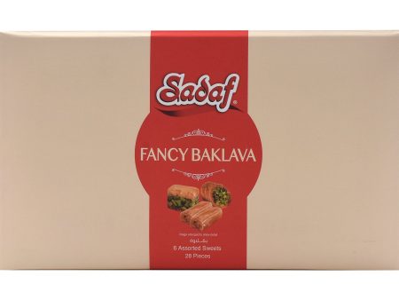 Sadaf Fancy Baklava | 6 Assorted Sweets | 28 Pieces - 275g Online now