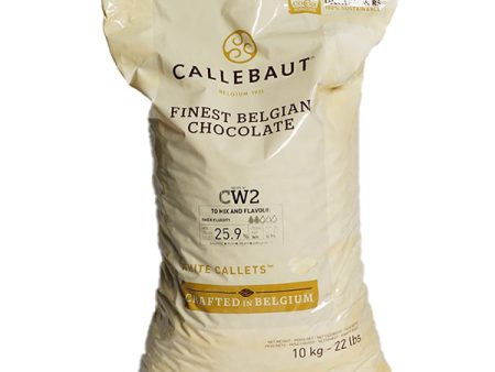 CALLEBAUT - WHITE CHOCOLATE CALLETS 10KG - Barry Callebaut Canadian Distribution For Sale