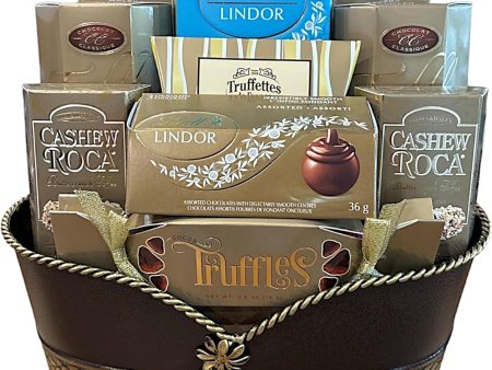 Chocolate Treats Gift Basket - Chocolate Candy Gift Baskets for Special Occasions Christmas Baskets, Birthday Gifts, Graduation Gifts, and Other Events, Gifts for Women and Men Online Sale