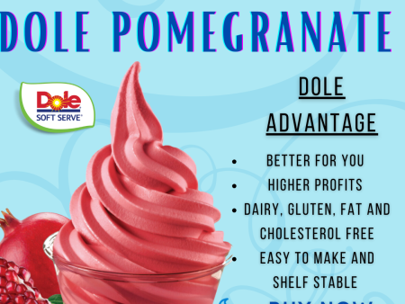 Dole Pomegranate Soft Serve Mix - 4.4 Lbs. Bag - Case (4 X 4.4lb Bags) Discount