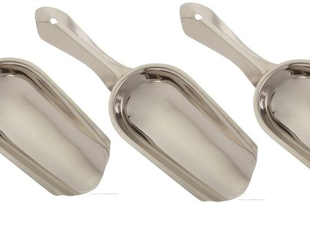 4 oz Ice Scoop, Stainless Steel - Set of 3 - IS-4 - Winco Online