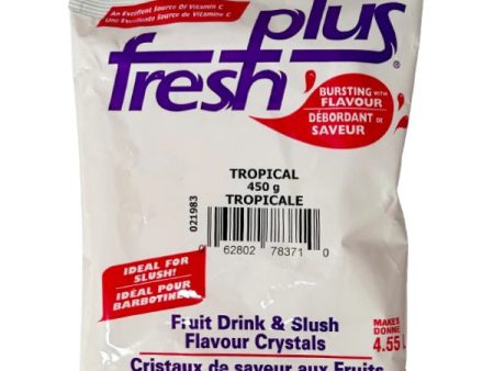 Fresh Plus Tropical Drink Crystals - Drink and Slush Mix - Lynch - Case ( 12 x 450 grams) Cheap