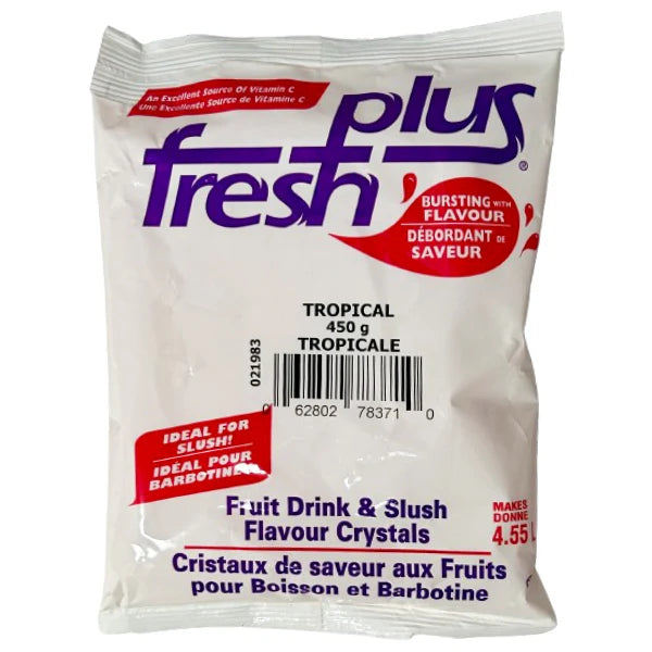 Fresh Plus Tropical Drink Crystals - Drink and Slush Mix - Lynch - Case ( 12 x 450 grams) Cheap