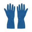 Blue Silverlined Rubber Gloves - Sold By The Case Hot on Sale