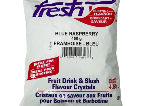 Fresh Plus Blue Raspberry Drink Crystals - Drink and Slush Mix - Lynch - Case ( 12 x 450 grams) Online