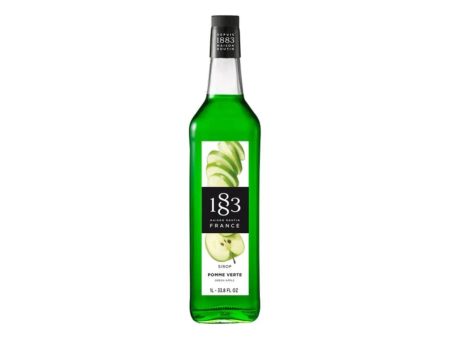 1883 Maison Routin Premium Syrup - 6 x 1L Pet-Plastic Bottles  - Green Apple on Sale