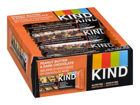 Snack Bar Peanut & Dark Chocolate - 36 x 40 g - Kind Llc - Restaurant and Foodservice Ingredients - Canadian Distribution Online now