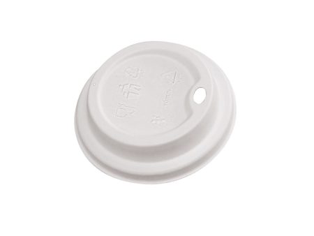 Compostable White Dome Sip Lids for Compostable Plain White Hot Cups- 1000 Lids Per Case  - Sold By The Case Online now