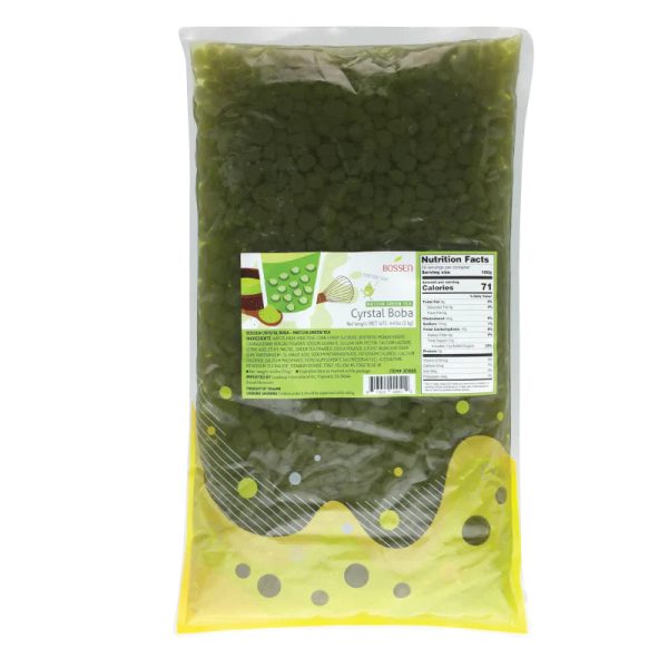 Matcha | Crystal Boba | Agar Jelly Boba | Bossen Canada For Sale