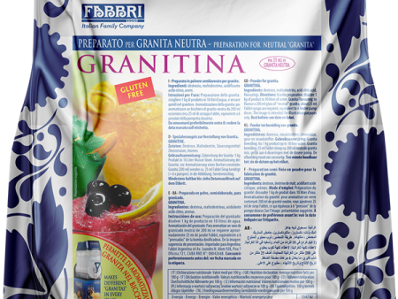 Fabbri GRANITINA - Neutral Base for Granita - 12 x 1KG - Fabbri Canada Sale