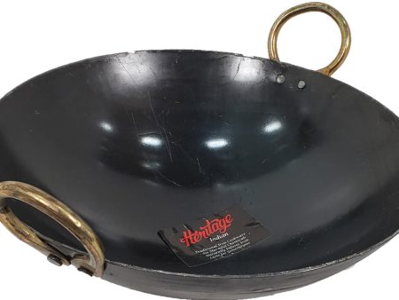 XC - Iron Wok (Kadai) - Flat Bottom #12 (30cm) Supply