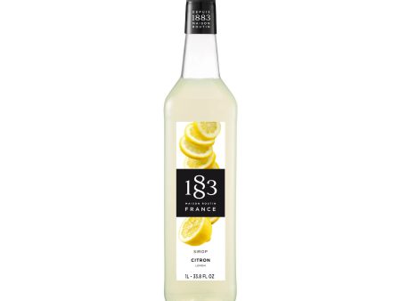 1883 Maison Routin Premium Syrup - 6 x 1L Pet-Plastic Bottles  - Lemon (Citron) Online Sale