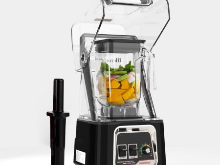 CRANDDI Quiet Blender K80, Removable Cover, Black on Sale