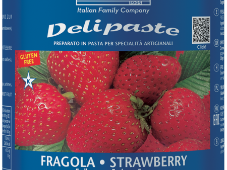 Fabbri STRAWBERRY - DELIPASTE (COMPOUND PASTES) - 8 x 1.5KG Tin - Fabbri Canada Online Sale