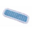 Blue Microfiber Wet Pad With Fringe - Sold By The Case For Discount