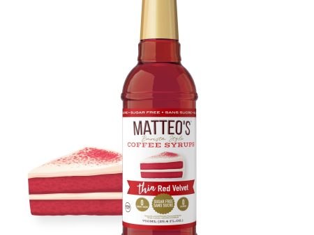 Sugar Free Coffee Syrup, Red Velvet | 6 x 750ml Bottles Hot on Sale