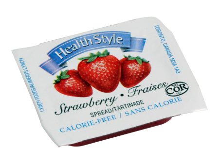 Spread Strawberry Calorie Reduced Individual - 200 x 12 g - Health Style - Restaurant and Foodservice Ingredients - Canadian Distribution For Sale