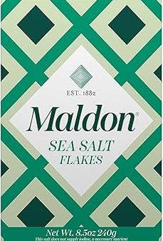 Spice Salt Sea Crystals Flakes - 12 x 240 g - Maldon - Restaurant and Foodservice Ingredients - Canadian Distribution Sale