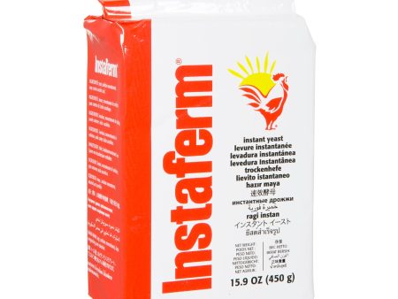 Yeast Instant Red - 450 g (Case = 20 x 450 g) - Instaferm - Baking Mixes and Ingredients - Canadian Distribution Online Hot Sale