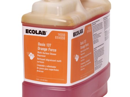 Cleaner Degreaser Orange Force Oasis 137 - 1 x 2.5 gallon - Ecolab - Packaging and Accessories - Restaurant Supplies and Equipment - Canadian Distribution Online now