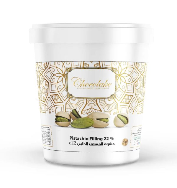 Pistachio Filling 22%  - Chocolake - 1 x 5 KG - Canadian Distribution Sale