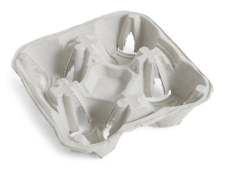 Tray Carrier 4 Cup Molded Fibre - 1 x 300 count - Pactiv Corp - Packaging and Accessories - Restaurant Supplies and Equipment - Canadian Distribution For Cheap