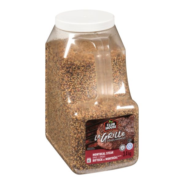 Spice Steak Montreal - 1 x 3.4 kg - Clubhouse - Restaurant and Foodservice Ingredients - Canadian Distribution Supply