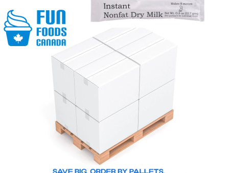 Single Serve - Kosher Instant Non Fat Dry Milk A&D 150 0.8 oz USA - Full Pallet Discount