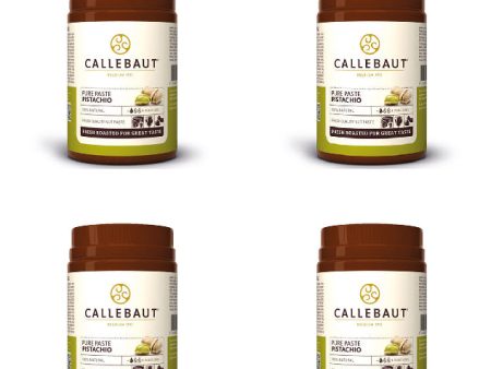 Barry Callebaut - Pure Pistachio Paste - 4 x 1KG - 100% Natural - Canadian Distribution Online Hot Sale