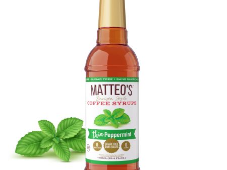 Sugar Free Coffee Syrup, Peppermint | 6 x 750ml Bottles Sale