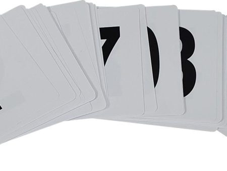 Table Numbers 4  (1-50) Black # on White Plastic - SAGTN-450 on Sale