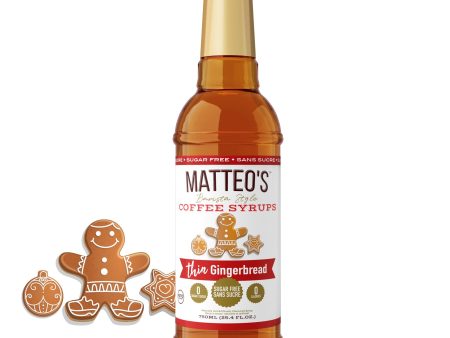 Sugar Free Coffee Syrup, Gingerbread | 6 x 750ml Bottles Cheap