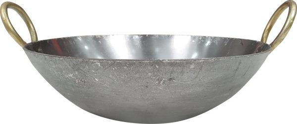 XC - Iron Wok (Kadai) - Flat Bottom #11 (28cm) Supply