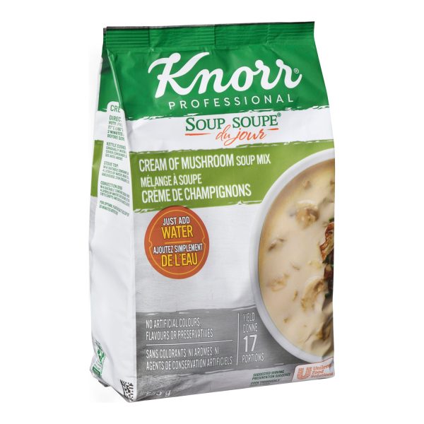 Soup Cream Of Mushroom Gluten-Free - 4 x 555 g - Knorr Swiss - Restaurant and Foodservice Ingredients - Canadian Distribution Cheap