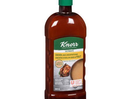 Base Chicken Liquid Concentrate Gluten-Free - 4 x 946 mL - Knorr Swiss - Restaurant and Foodservice Ingredients - Canadian Distribution For Cheap