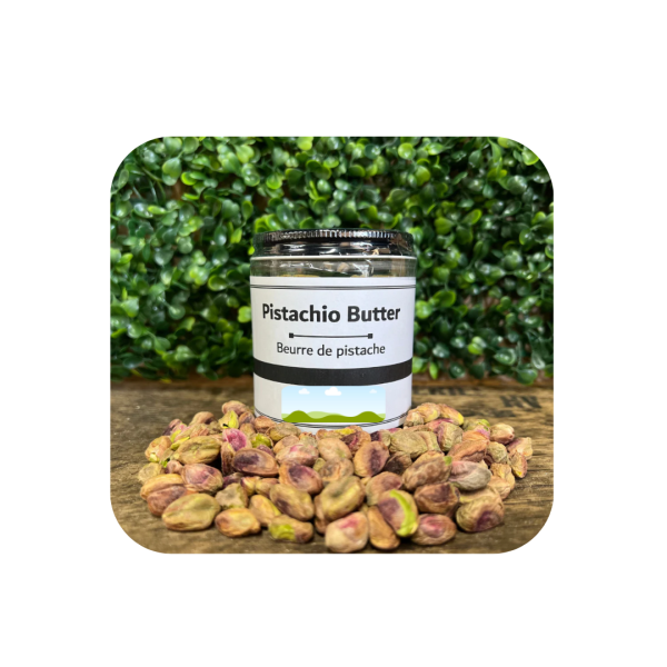 All Natural - Premium Pure Pistachio Butter (aka Pistachio Cream or Filling) - 100% Pure Pistachio Paste - 200g Jar or 5KG Bulk Bucket - For Cooking, Baking, Ice Cream, Gelato, Desserts, Sauce and Toppings - Canadian Distribution Discount