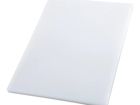 White Rectangular Cutting Board - 12  x 18  x 3 4  - CBH-1218 - Winco Supply