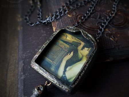 Pandora s Box Gothic Arch ~ J W Waterhouse Pictorial Shrine Amulet ~ Quartz Crystal Online