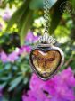 Victorian Moth Sacred Heart Pictorial Shrine Amulet Online now