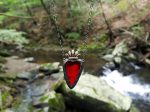 Sacred Heart of Heloïse ~ Stained Glass Amulet Discount