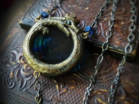 Gaia Ouroboros ~ Stained Glass Amulet Online Hot Sale